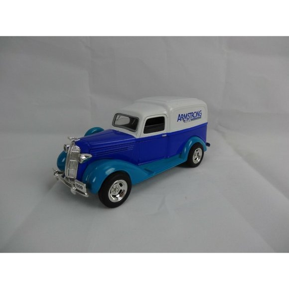 Armstrong Air 1936 Dodge die cast truck Van LIBERTY CLASSICS BANK Blue White - Picture 2 of 9